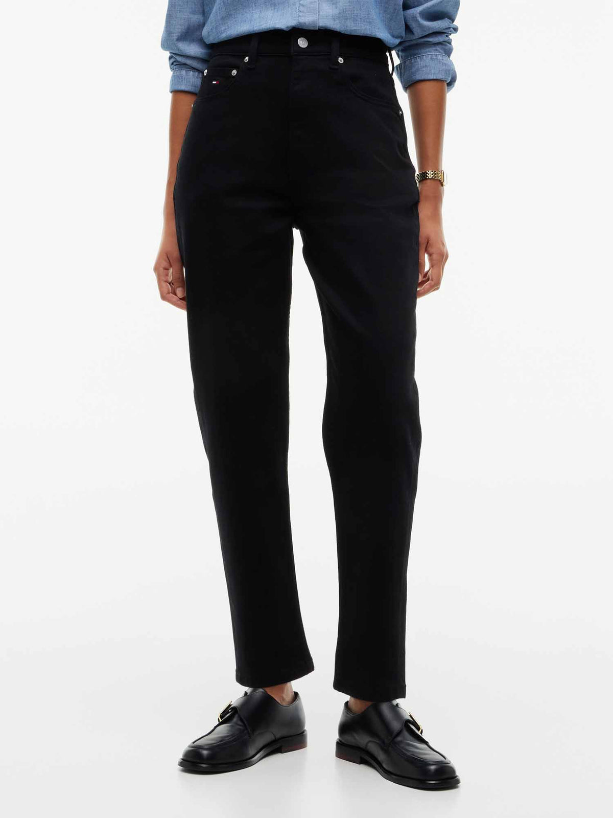 Tommy Hilfiger Tommy Jeans 90' Mom, jeans da donna neri