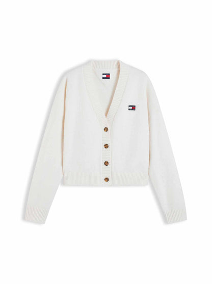 Tommy Hilfiger Tommy Jeans Fluffy, maglia da donna bianca
