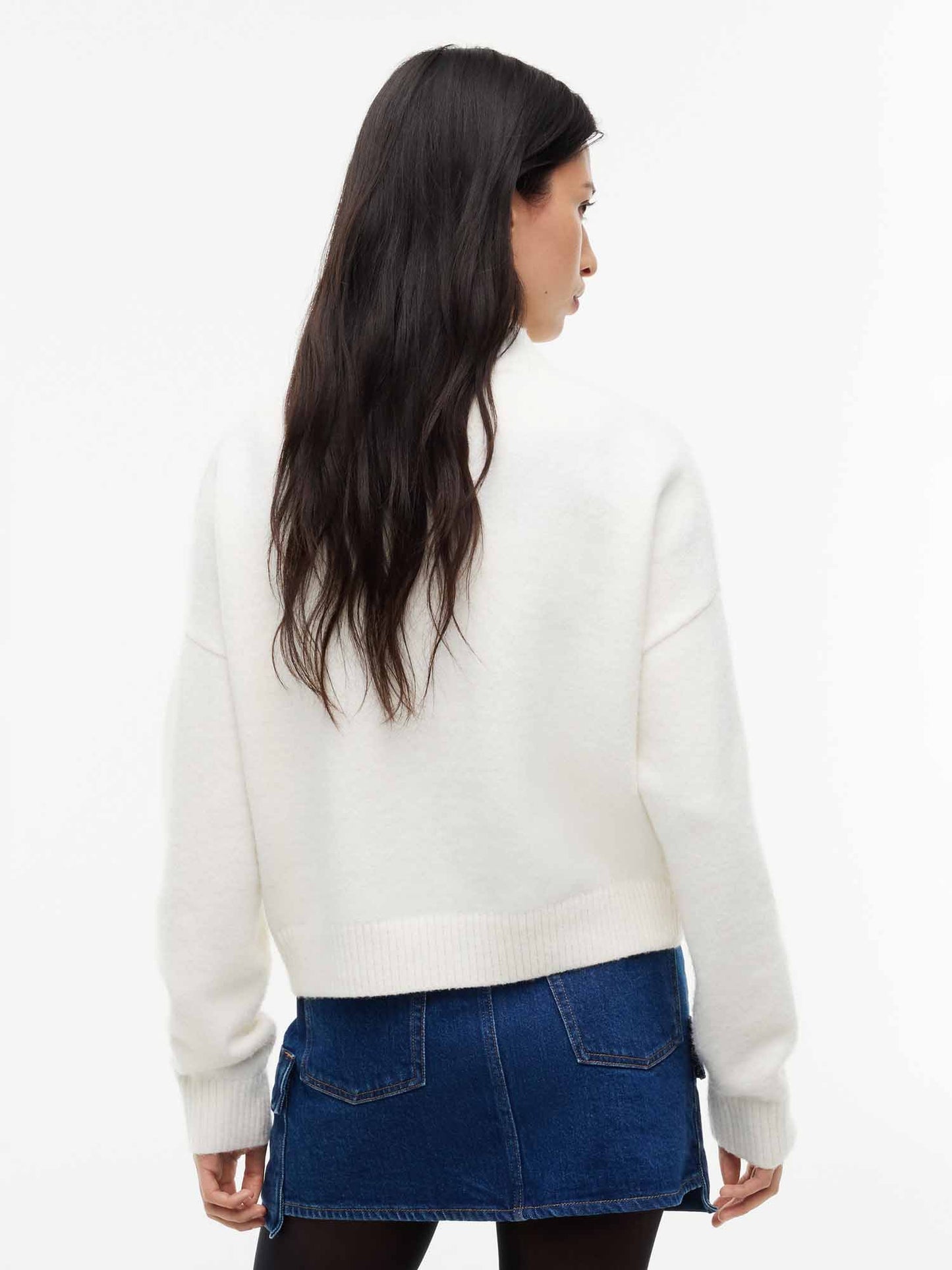 Tommy Hilfiger Tommy Jeans Fluffy, maglia da donna bianca