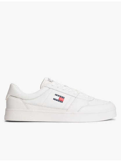 Sneakers Greenwich in pelle bianca uomo di Tommy Hilfiger