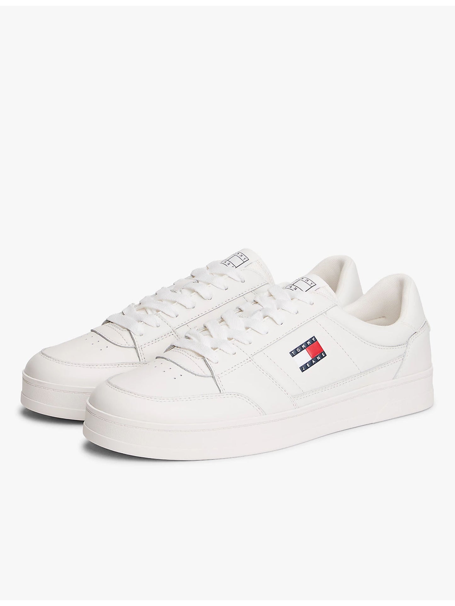 Sneakers Greenwich in pelle bianca uomo di Tommy Hilfiger
