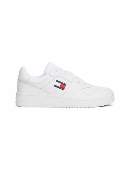 Tommy jeans basket sneakers da uomo bianco