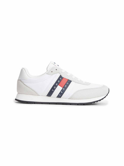 Tommy jeans runner sneakers da uomo bianco
