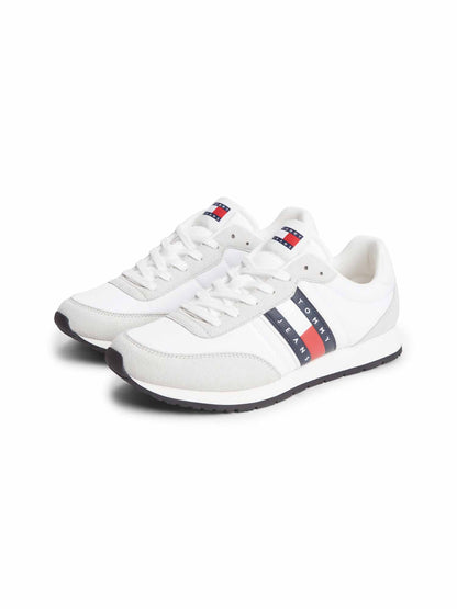 Tommy jeans runner sneakers da uomo bianco