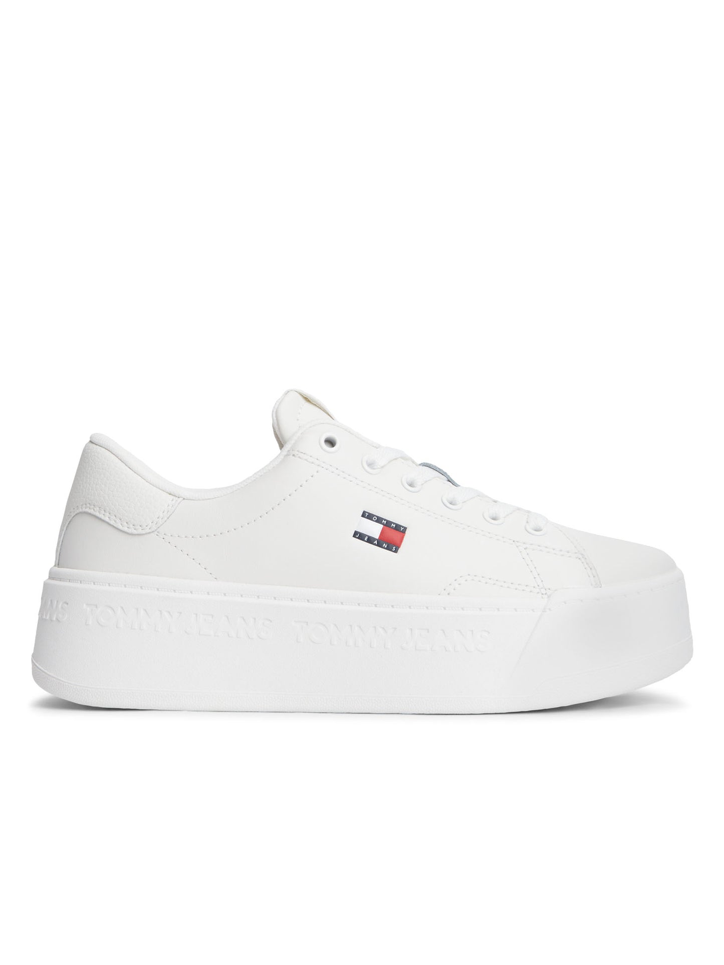 Sneakers donna Tommy Jeans Cupsole LTH bianche in pelle