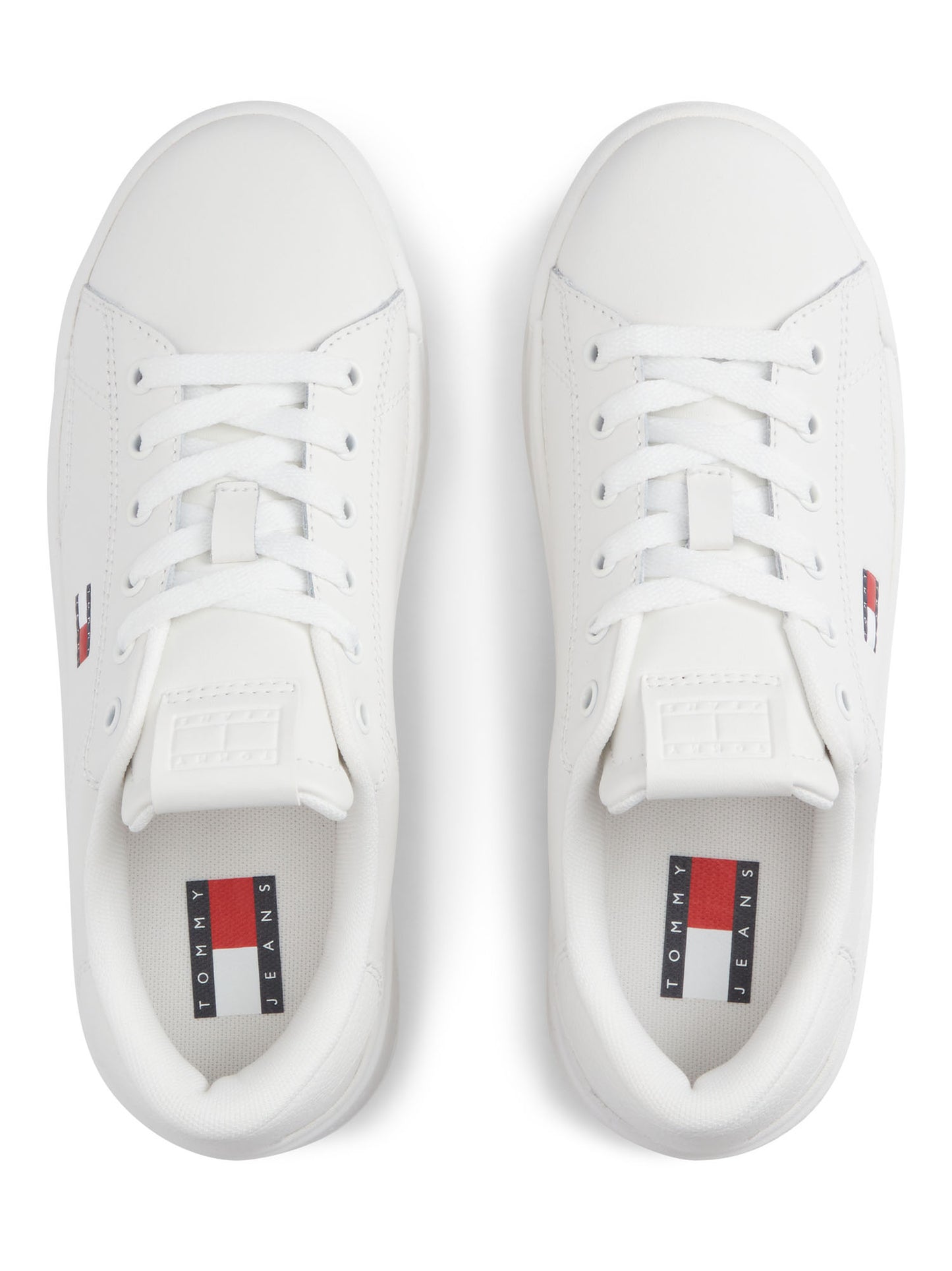 Sneakers donna Tommy Jeans Cupsole LTH bianche in pelle