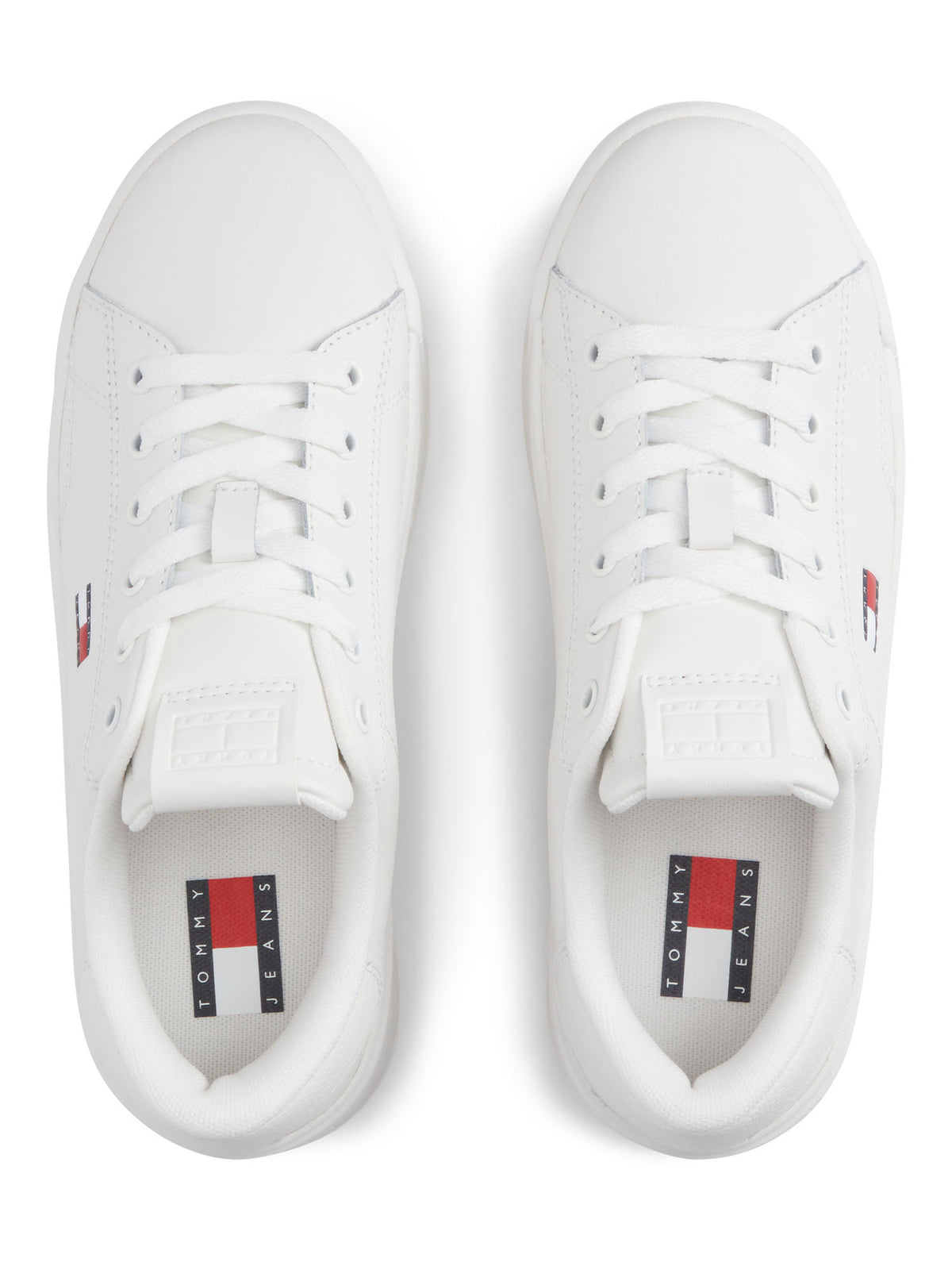 Tommy jeans platform sneakers da donna bianco