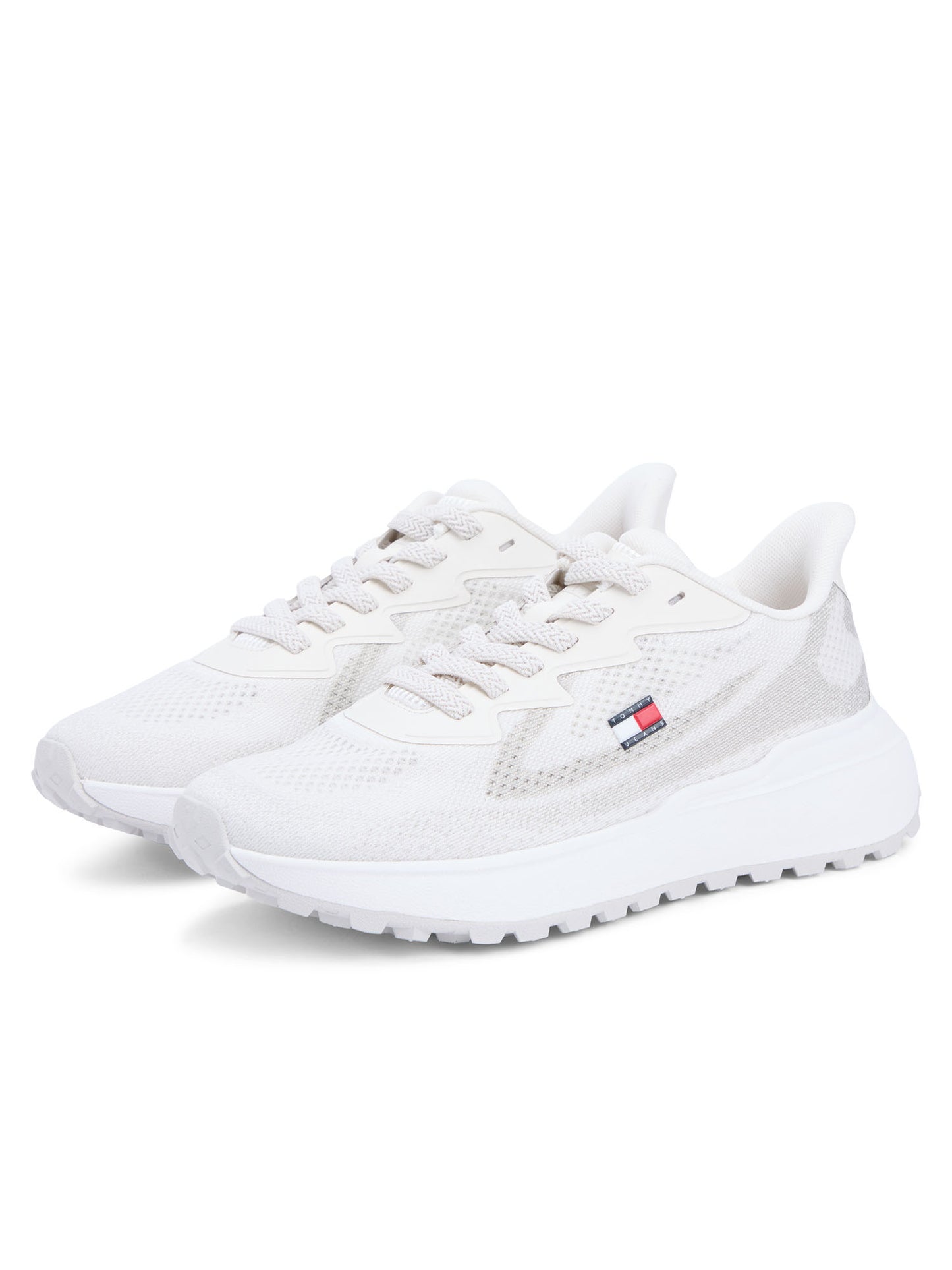 SNEAKERS BIANCA TOMMY JEANS  SPORTY KNIT DA DONNA