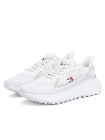 SNEAKERS BIANCA TOMMY JEANS  SPORTY KNIT DA DONNA