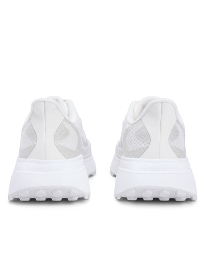 Tommy j. sporty knit sneakers da donna bianco