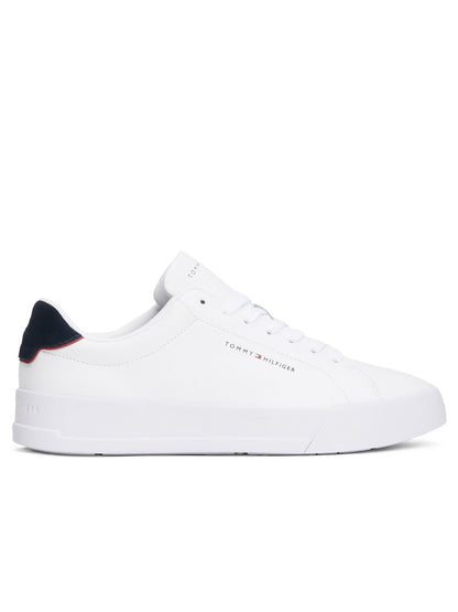 SNEAKERS COURT LTH TOMMY JEANS UOMO BIANCO-BLU