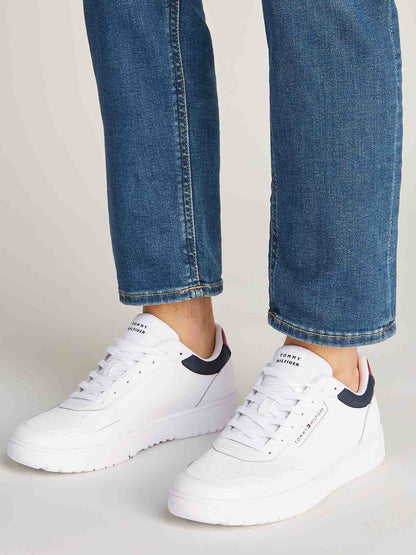 SNEAKERS BASKET CORE TOMMY JEANS UOMO BIANCO
