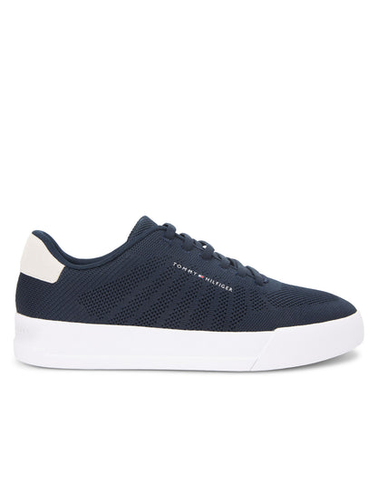 Tommy h. court knit sneakers da uomo blu