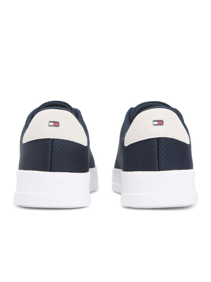 Tommy h. court knit sneakers da uomo blu