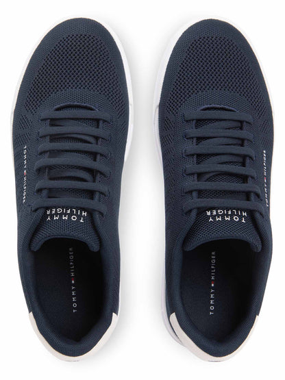 Tommy h. court knit sneakers da uomo blu
