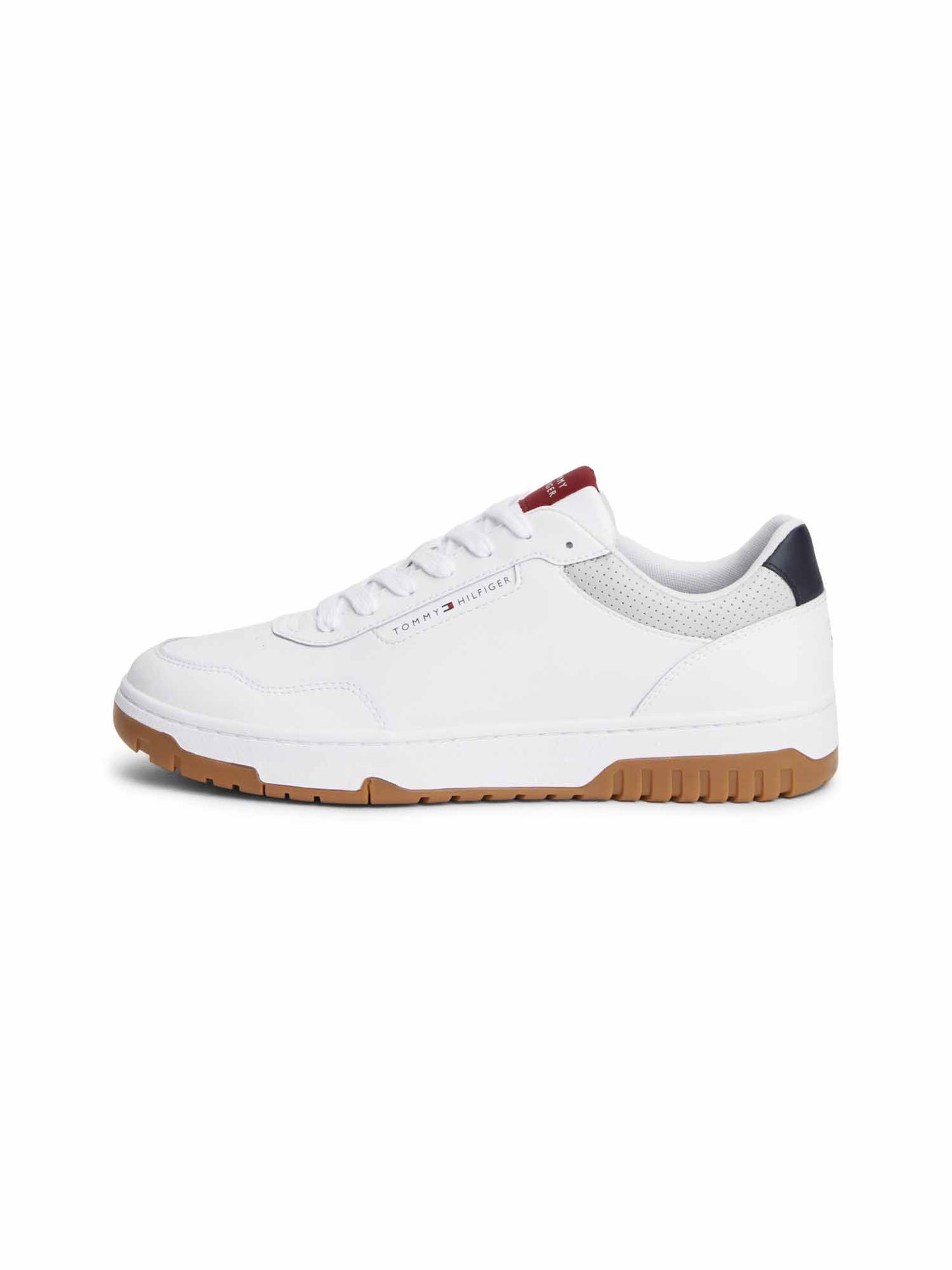 Tommy Hilfiger Basket Lth, sneakers da uomo bianche