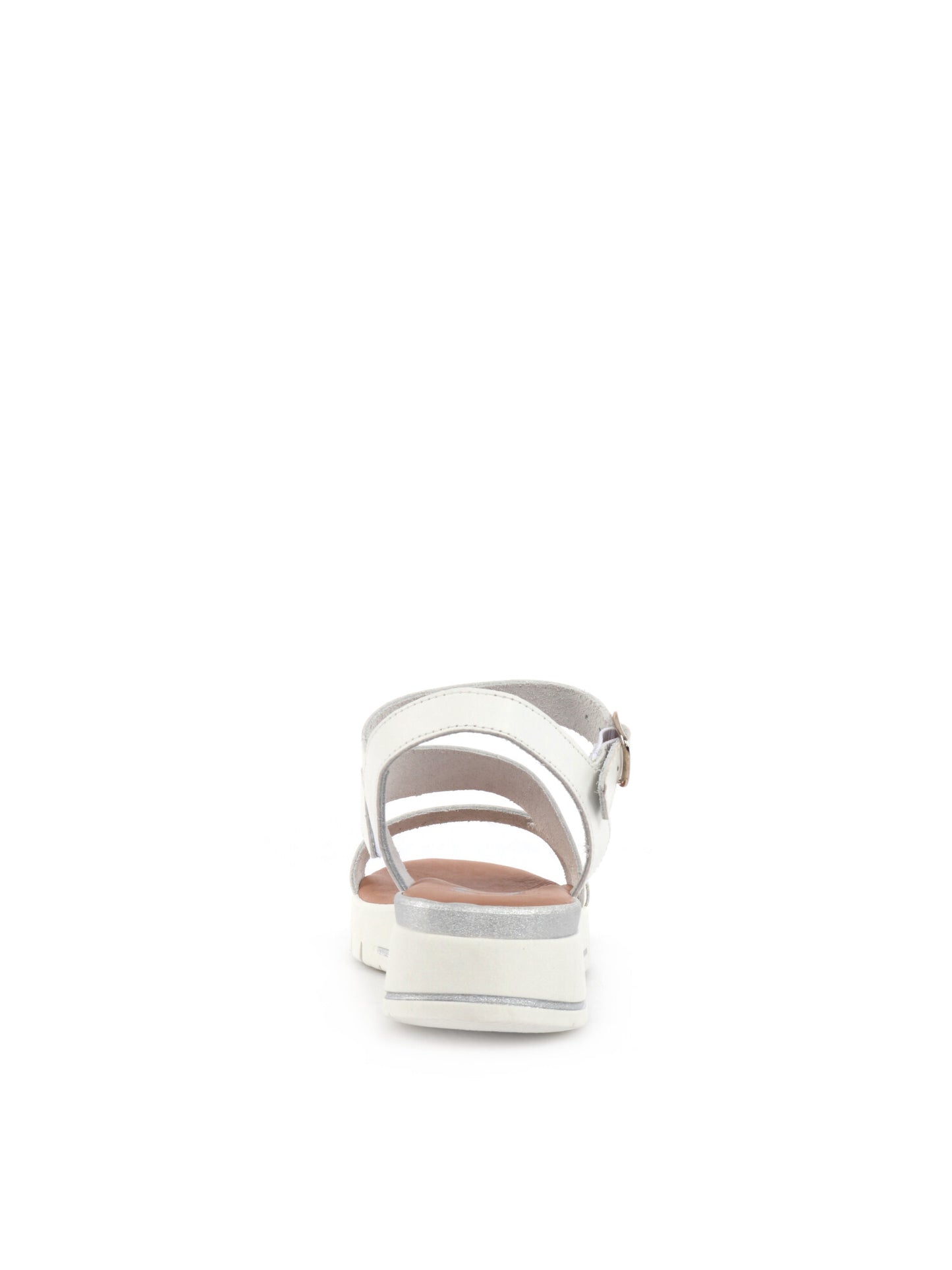 Shoelab sandali bianchi da donna con cinturino regolabile