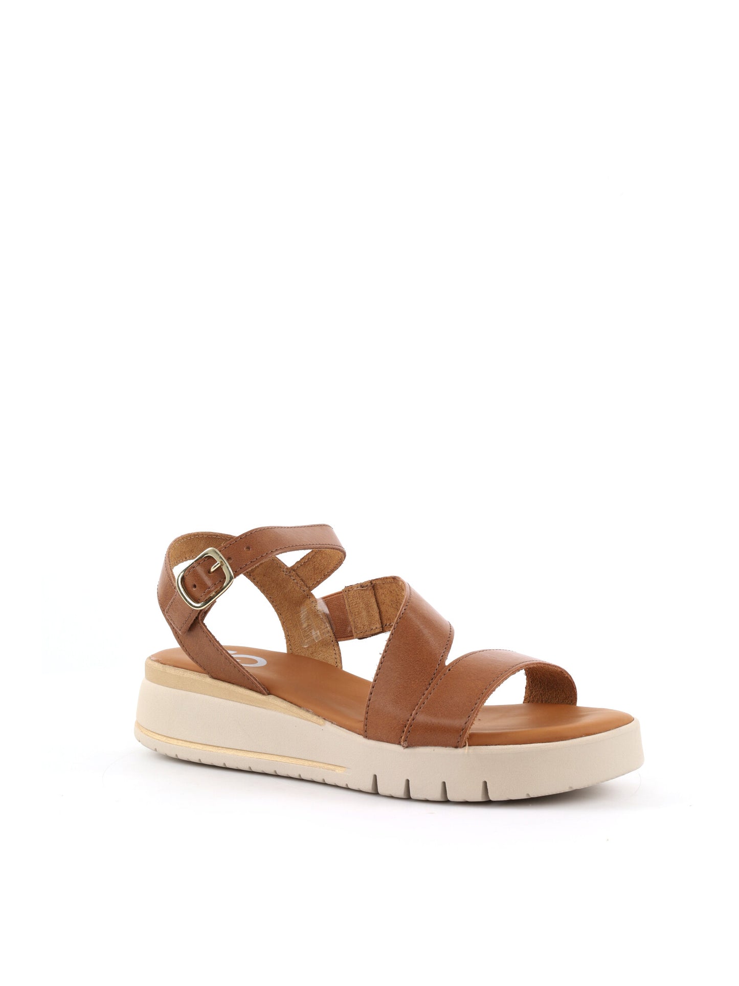 Shoelab sandalo donna marrone in cuoio primaverile
