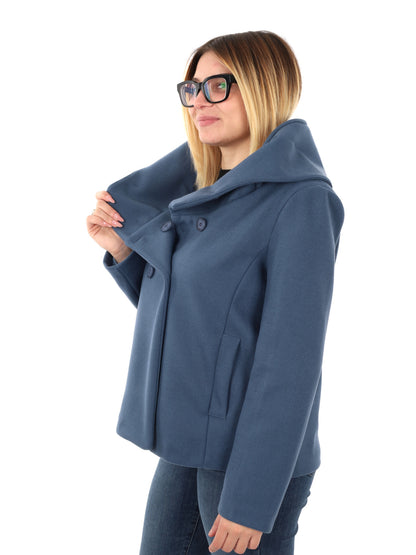 CAPPOTTO CORTO GLEJO DA DONNA AZZURRO