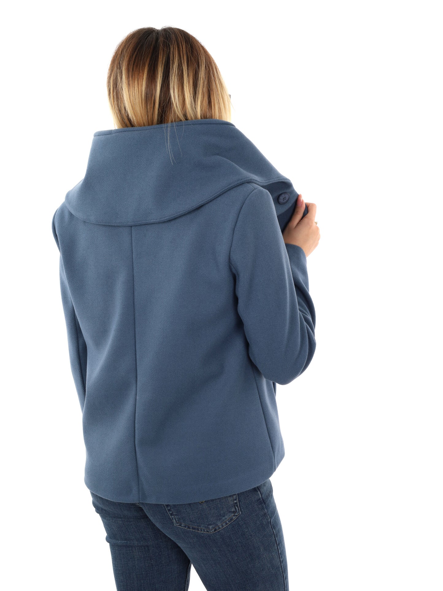 CAPPOTTO CORTO GLEJO DA DONNA AZZURRO