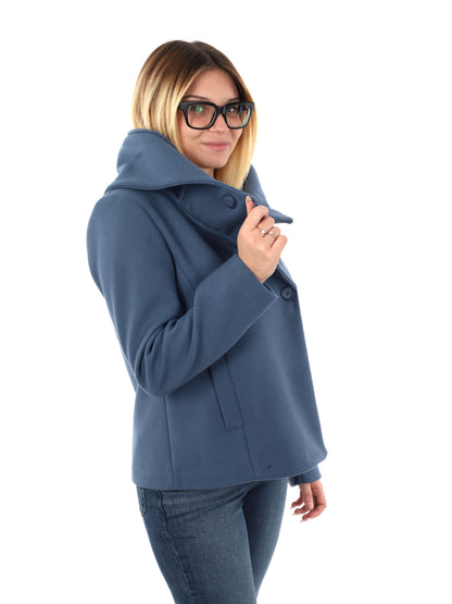 CAPPOTTO CORTO GLEJO DA DONNA AZZURRO