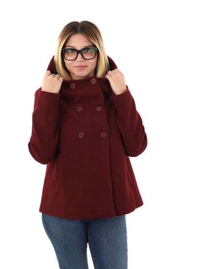 CAPPOTTO CORTO GLEJO DA DONNA BORDEAUX