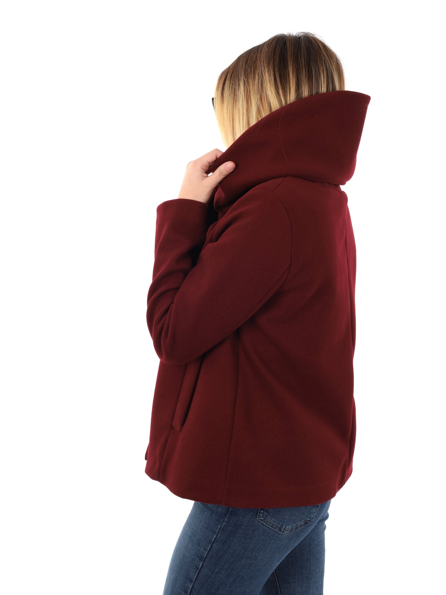 CAPPOTTO CORTO GLEJO DA DONNA BORDEAUX