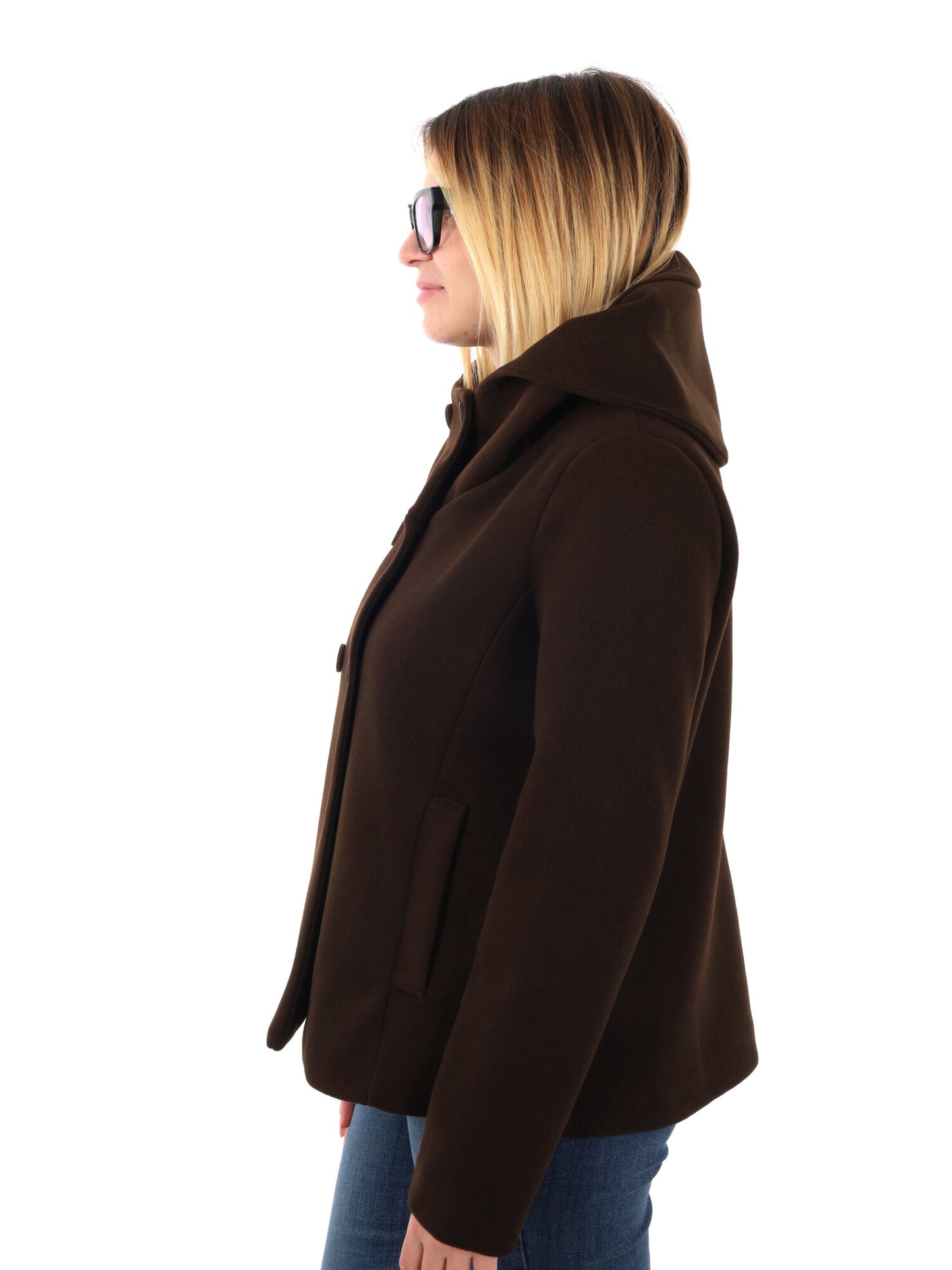 CAPPOTTO CORTO GLEJO DA DONNA MARRONE