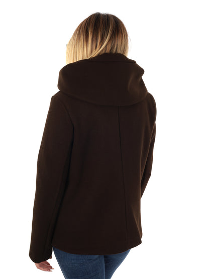 CAPPOTTO CORTO GLEJO DA DONNA MARRONE