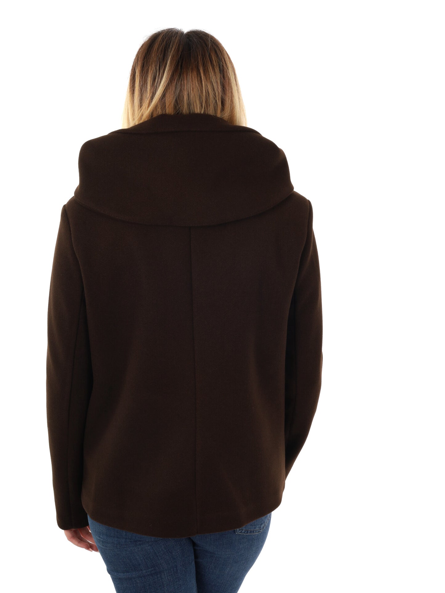 CAPPOTTO CORTO GLEJO DA DONNA MARRONE