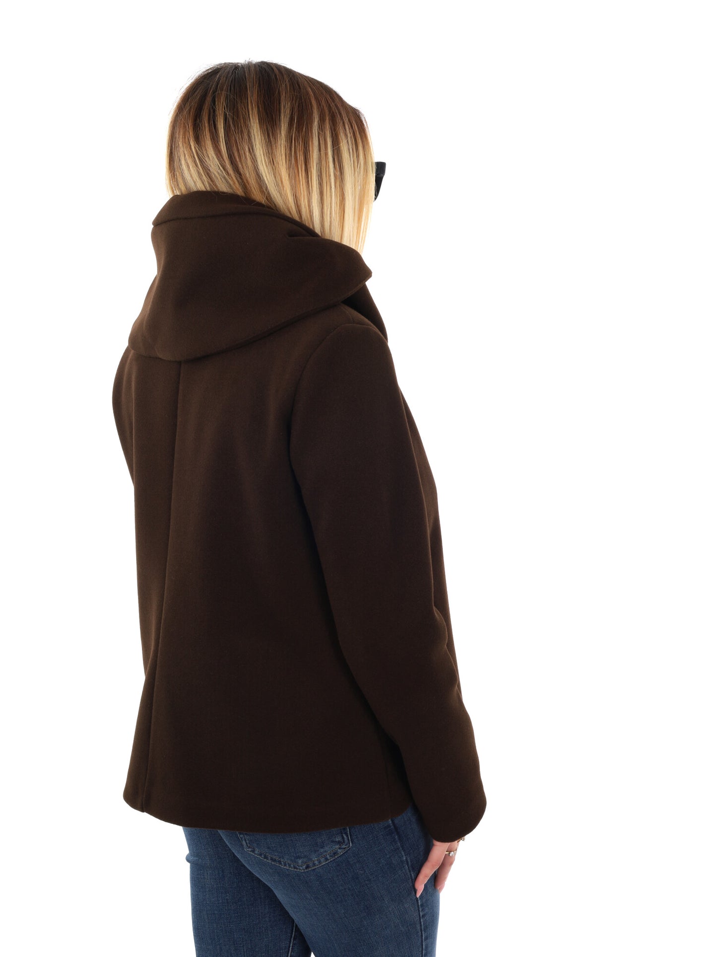 CAPPOTTO CORTO GLEJO DA DONNA MARRONE