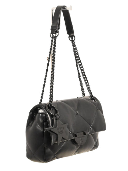 BORSA A SPALLA REBEL ICONIC REBECCA L'ATELIER DU SAC DONNA NERO