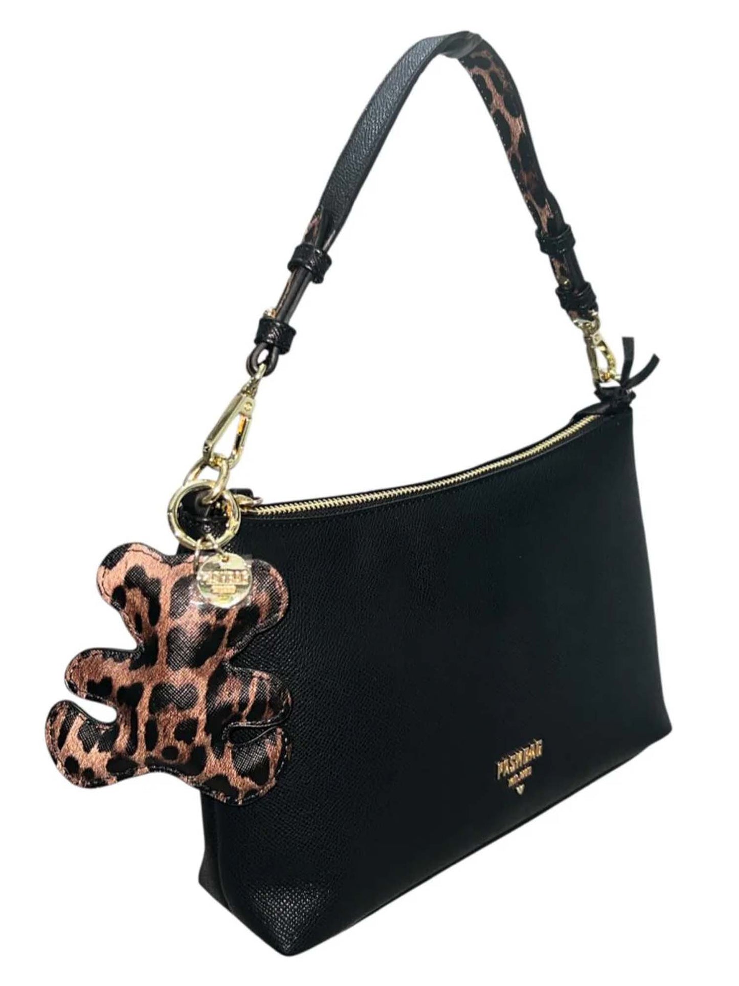 BORSA A SPALLA KENSINGTON YLENIA PASHBAG DA DONNA NERO