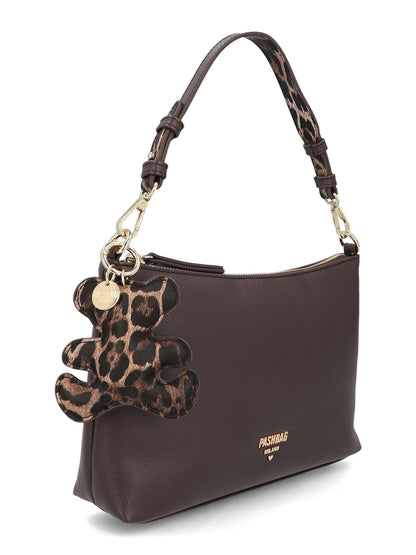 BORSA A SPALLA KENSINGTON YLENIA PASHBAG DA DONNA MARRONE