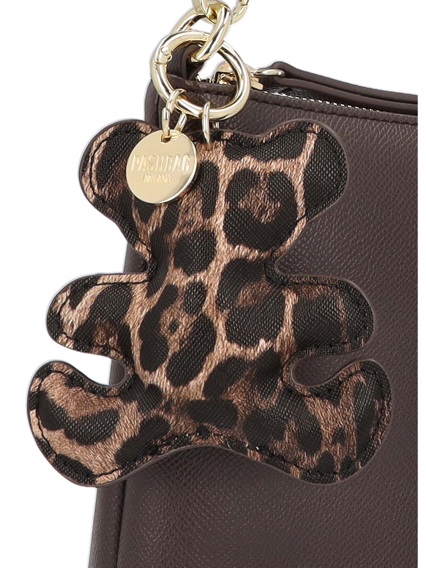 BORSA A SPALLA KENSINGTON YLENIA PASHBAG DA DONNA MARRONE