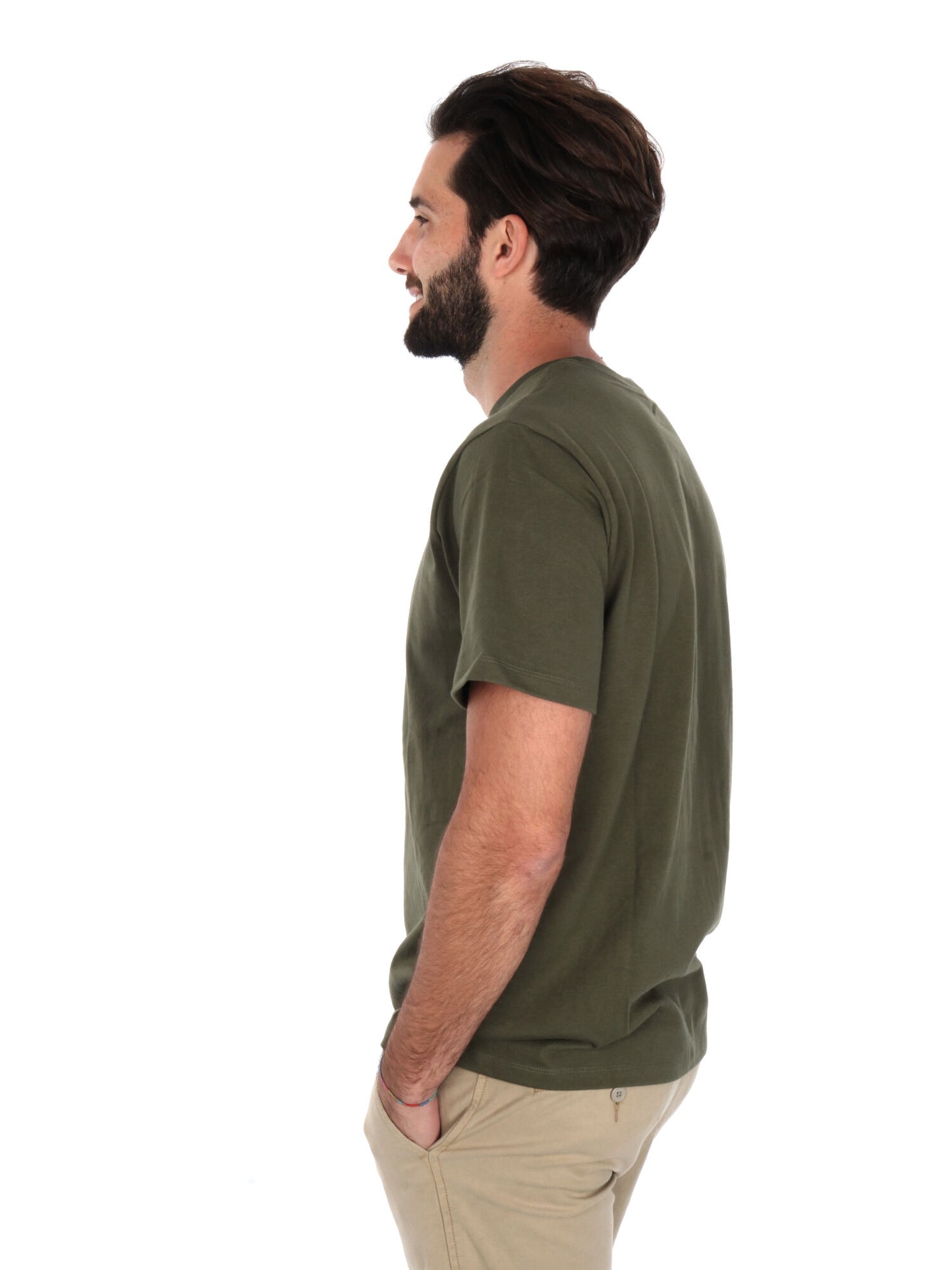 T-SHIRT OUSEMARK ORIGINAL LEVI'S UOMO VERDE MILITARE