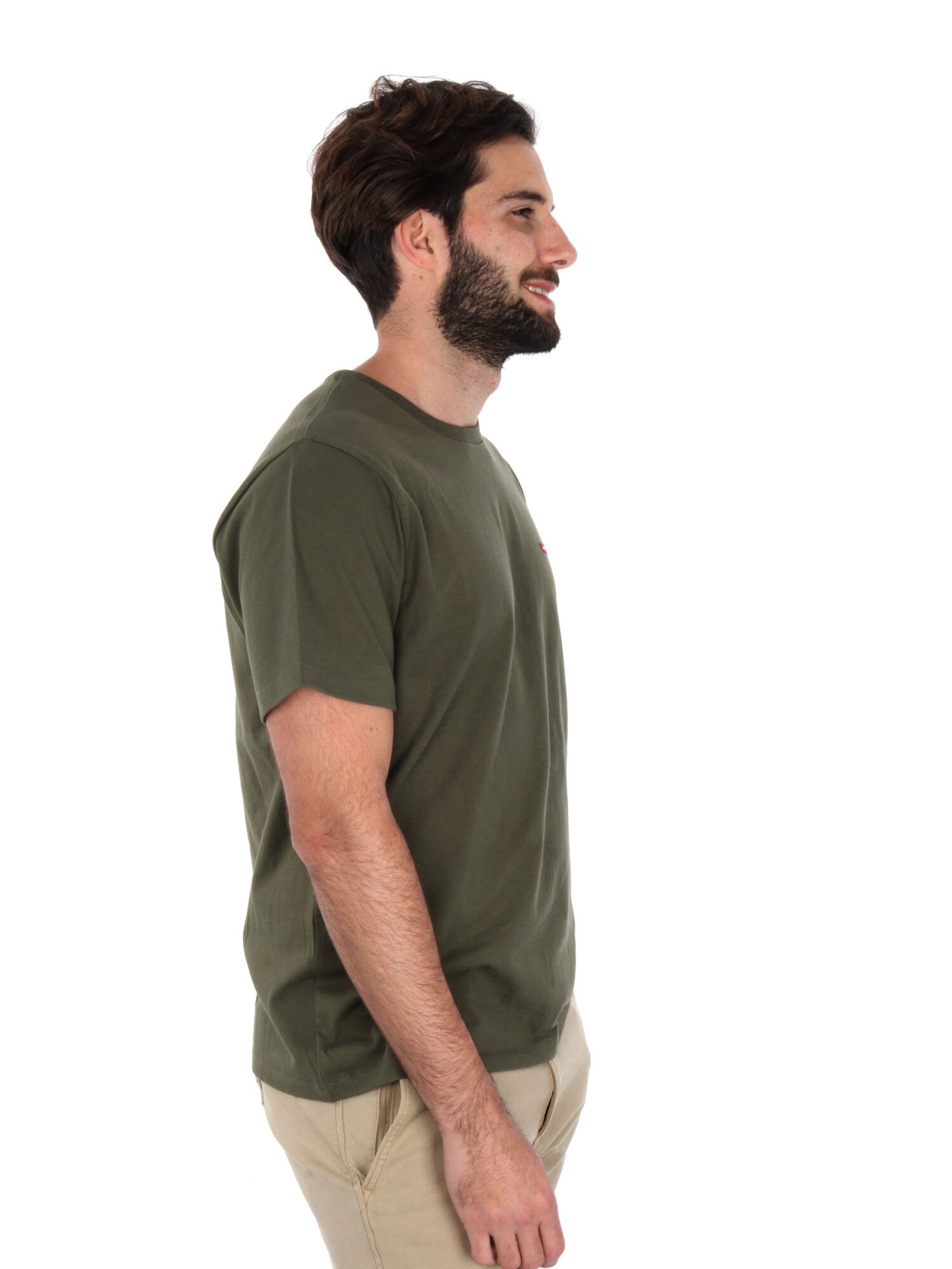 T-SHIRT OUSEMARK ORIGINAL LEVI'S UOMO VERDE MILITARE