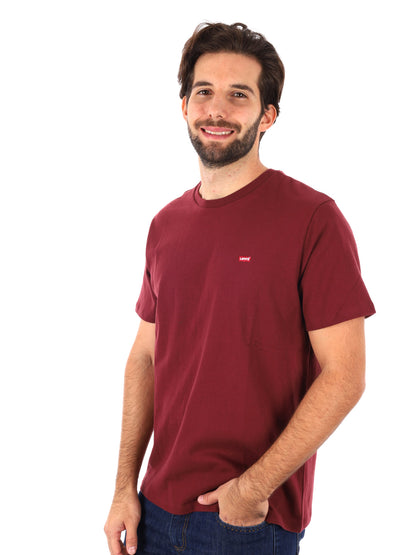 T-SHIRT OUSEMARK ORIGINAL LEVI'S UOMO BORDEAUS