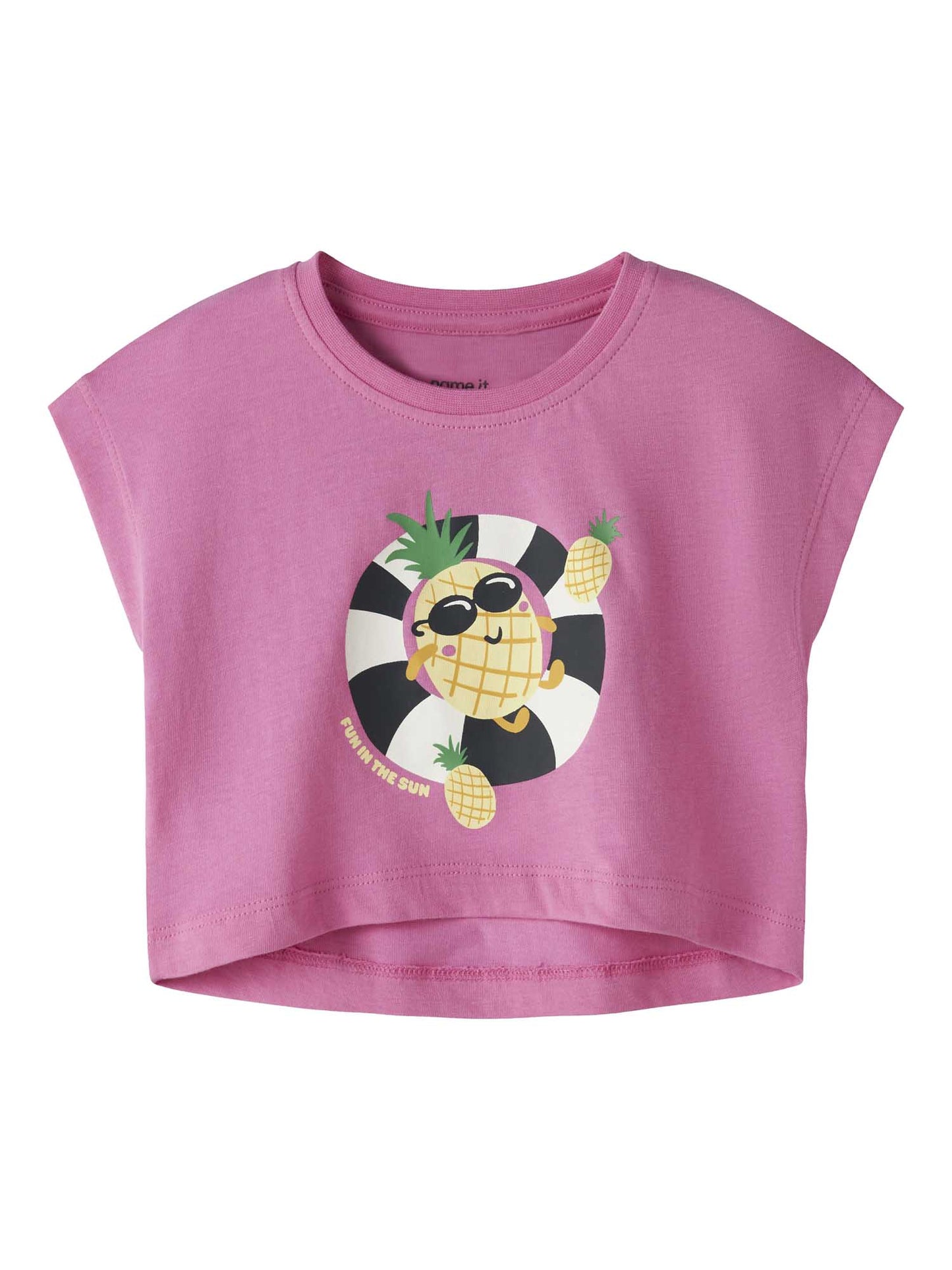 T-shirt unisex bambino Name It in colore fucsia