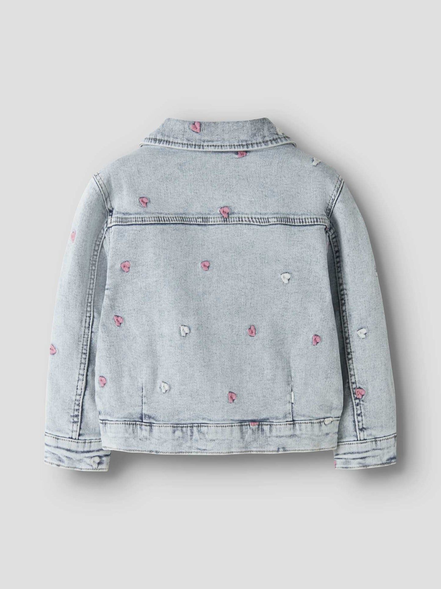 Giubbotto in denim chiaro Name It con ricami colorati unisex bambino