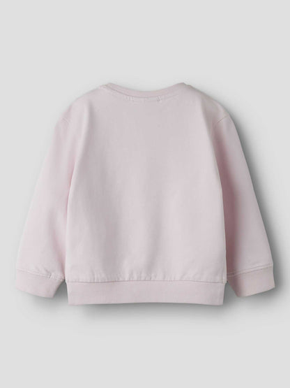 Felpa rosa unisex bambino Name It Bissine con stampa fragola
