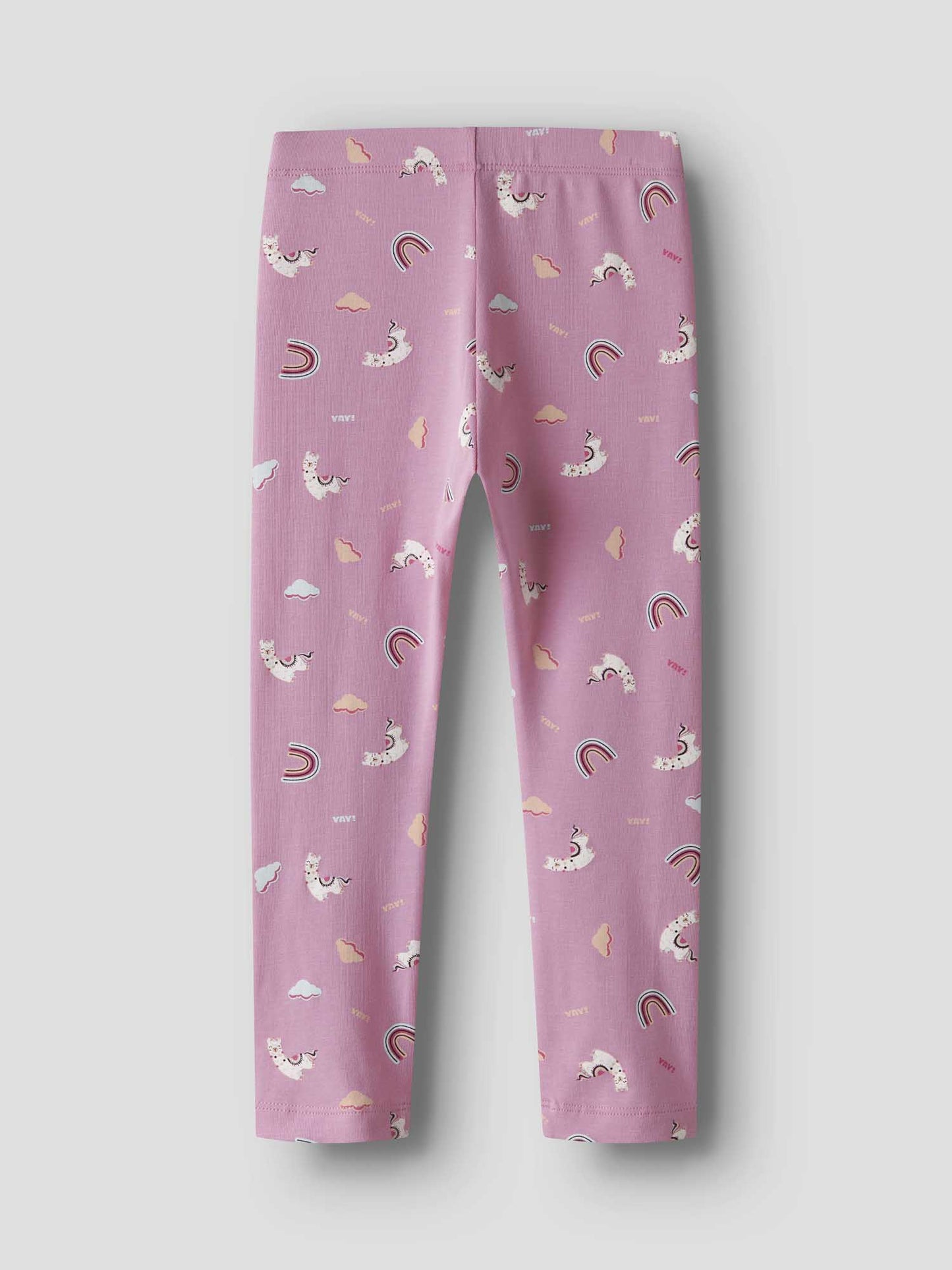 Leggings unisex da bambino in cotone biologico colore begonia