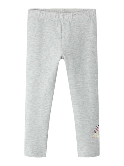 Name It leggings unisex bambino in cotone organico grigio