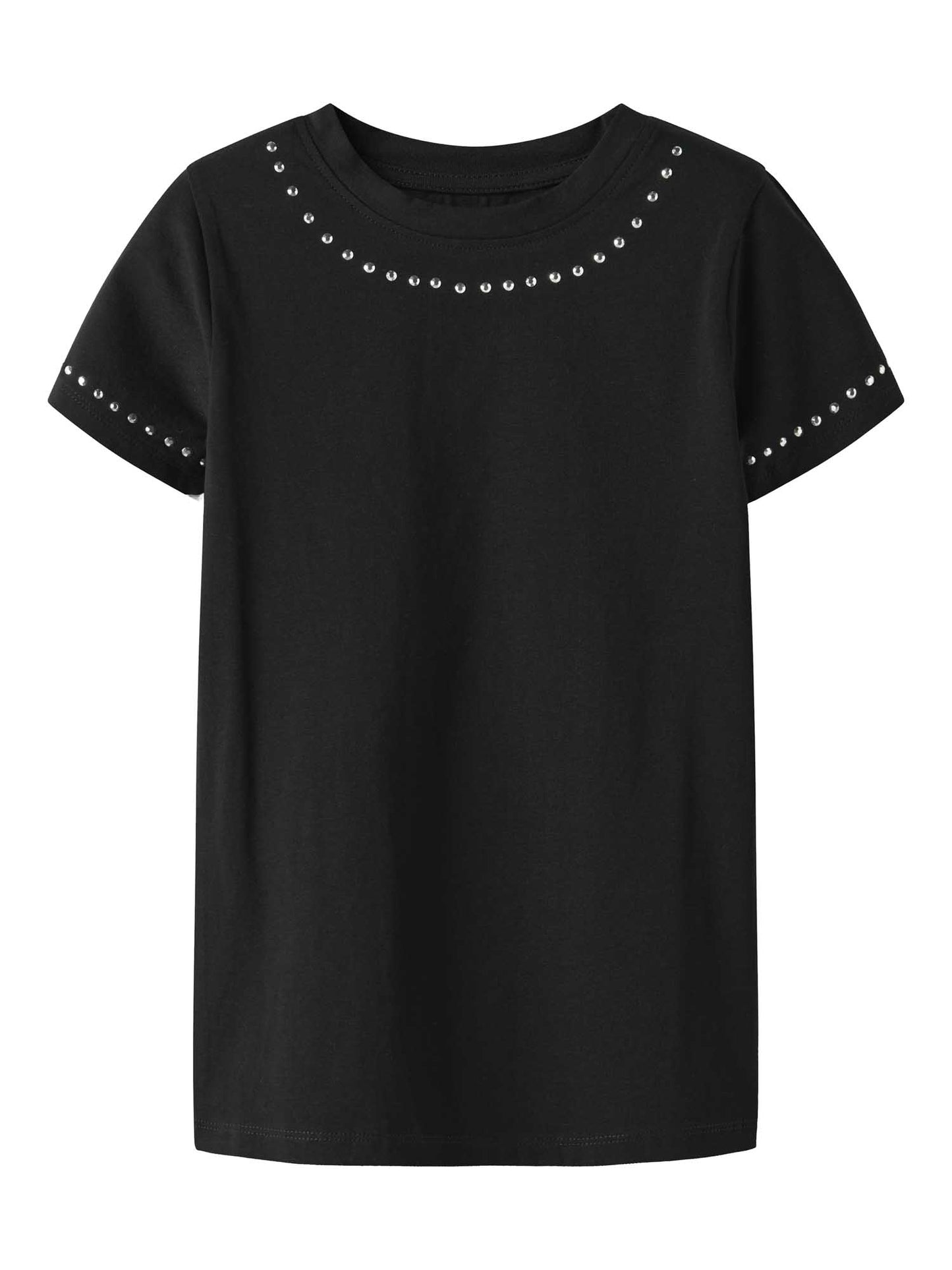 T-shirt a maniche corte unisex bambino nera di Name It