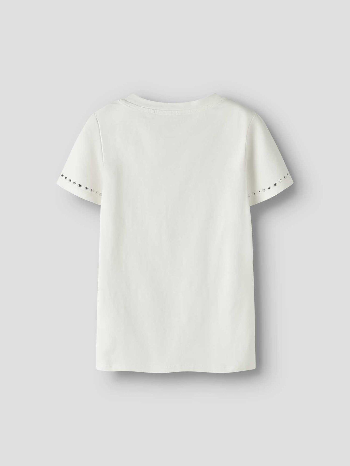 T-shirt unisex bambino in cotone panna di Name It, maniche corte