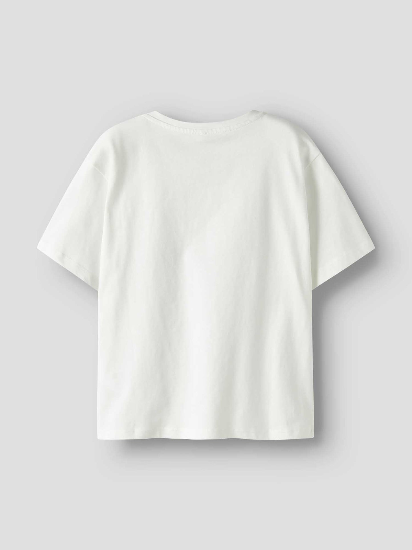 T-shirt unisex bambino Name It NkfTabea panna con stampa delicata