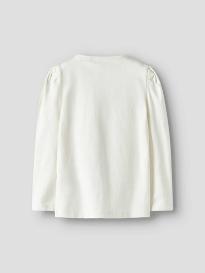 Name It t-shirt unisex bambino in cotone biologico panna