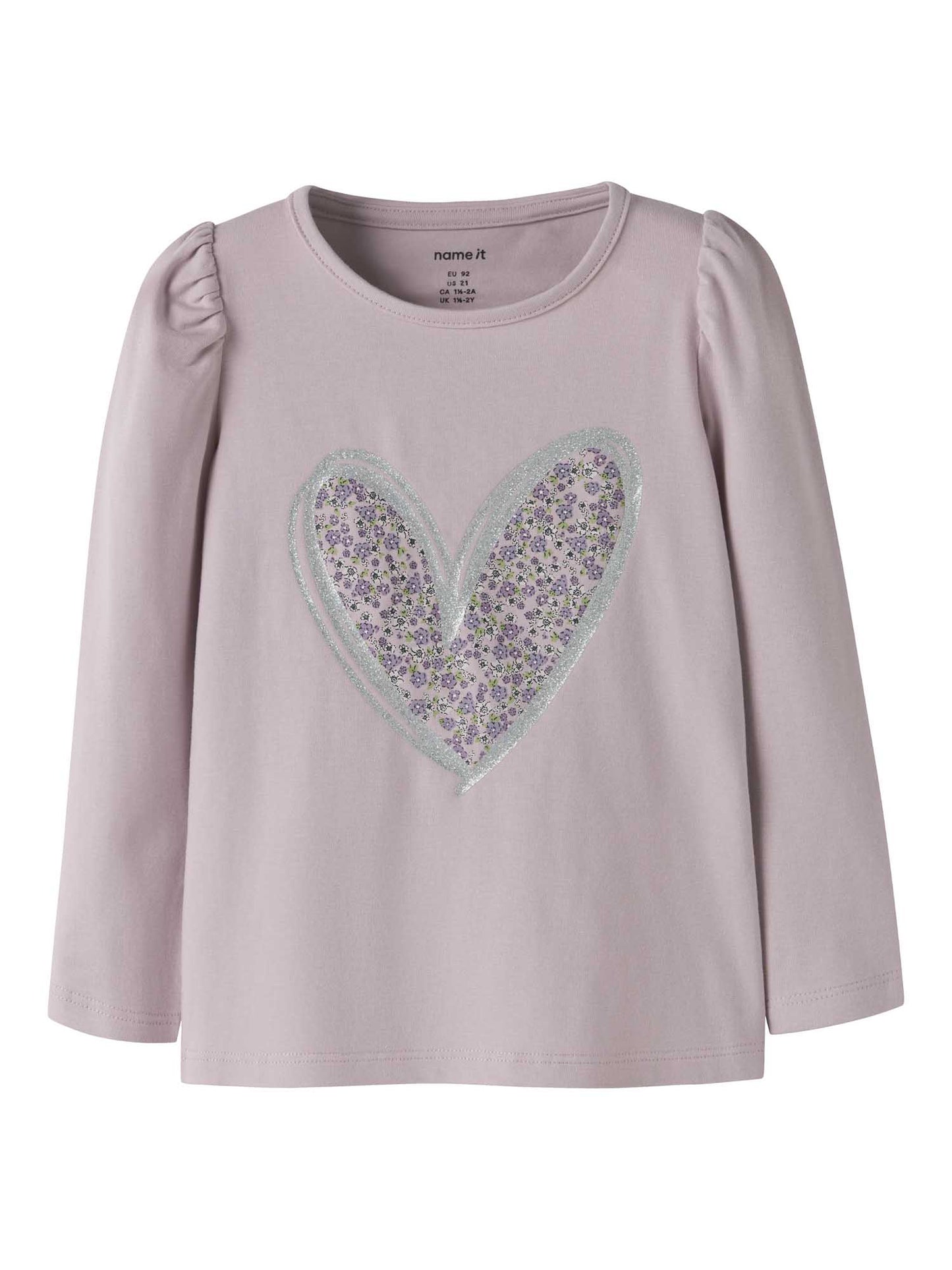 T-shirt rosa con stampa decorativa floreale per bambini e bambine