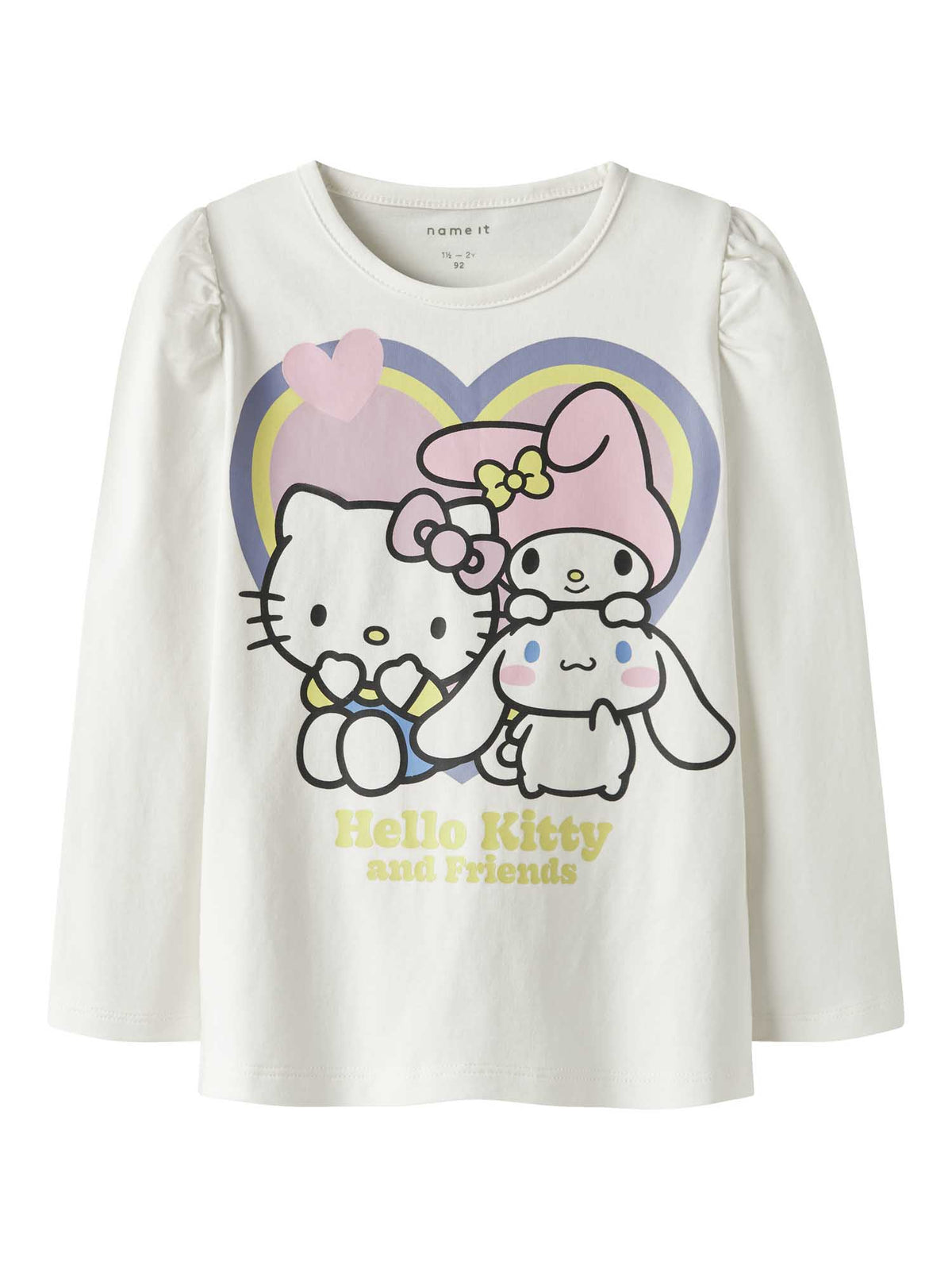 Name it duri hello t-shirt da bambino/a panna