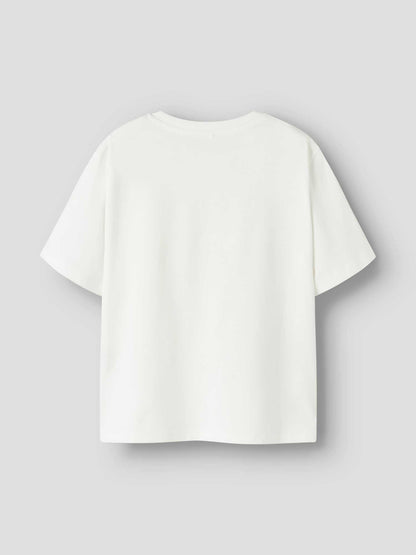 Name It T-shirt unisex bambino con stampa Rolling Stones panna